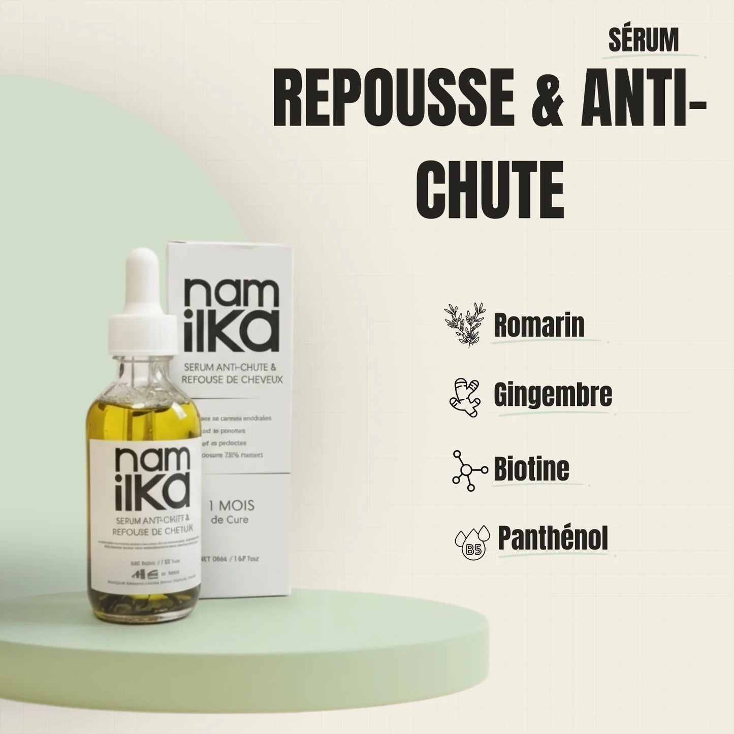 Sérum de repousse et anti-chute