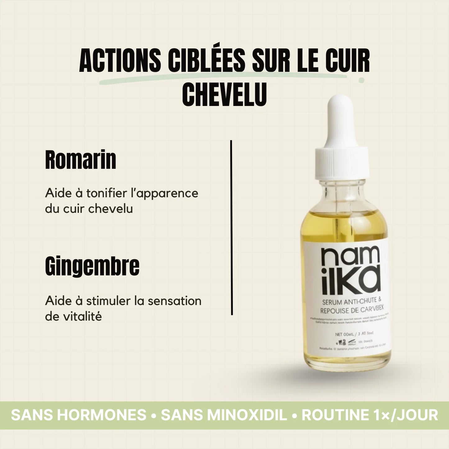 Sérum de repousse et anti-chute