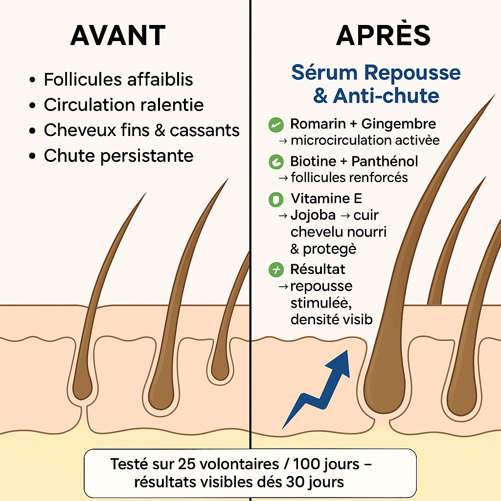 Sérum de repousse et anti-chute